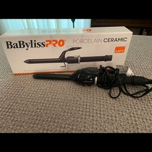 BaBylissPro 3/4” porcelain ceramic spring curling iron